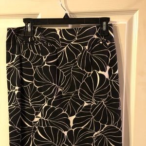 Black and White Printed Skirt